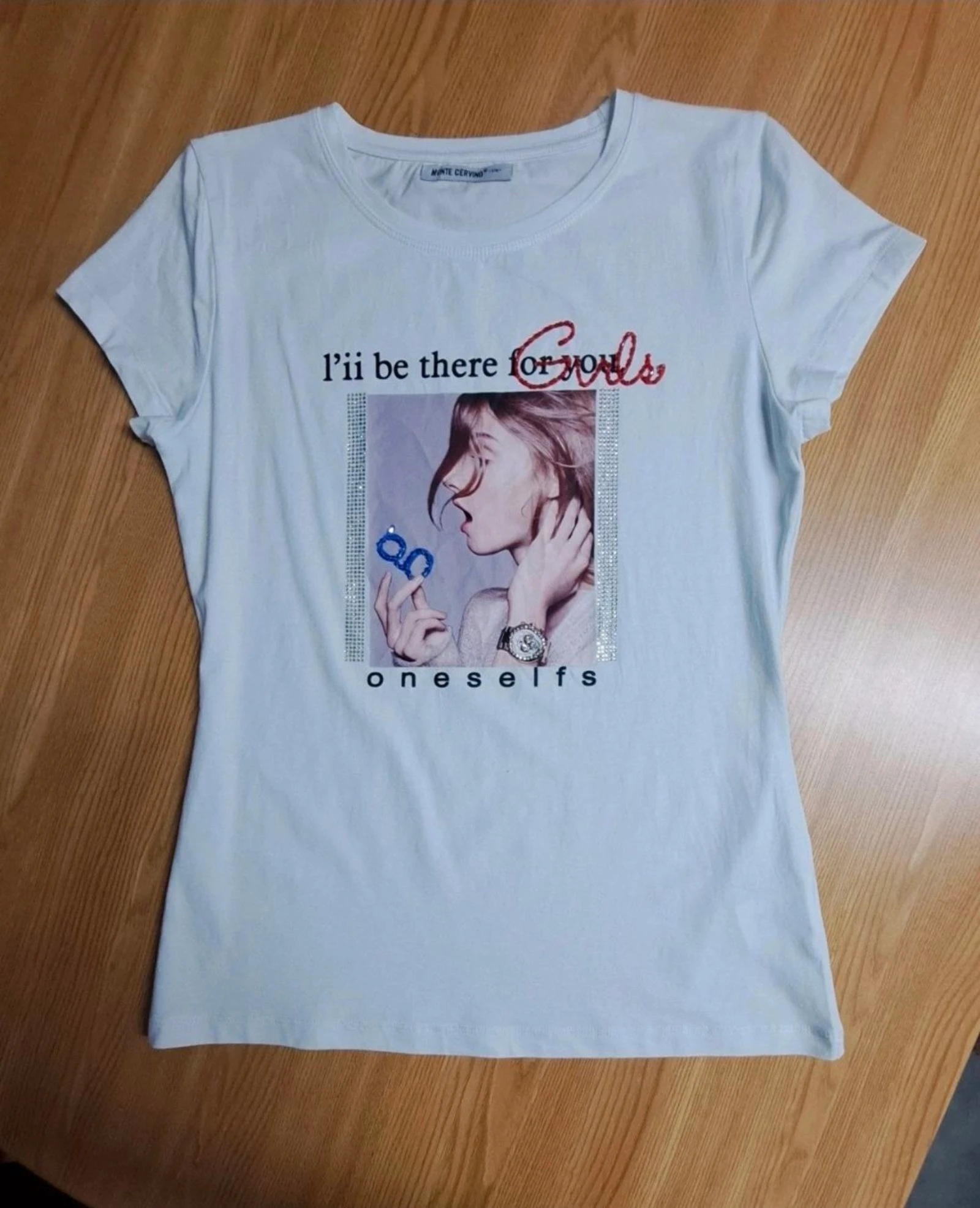 T-shirts branca Monte Cervino.